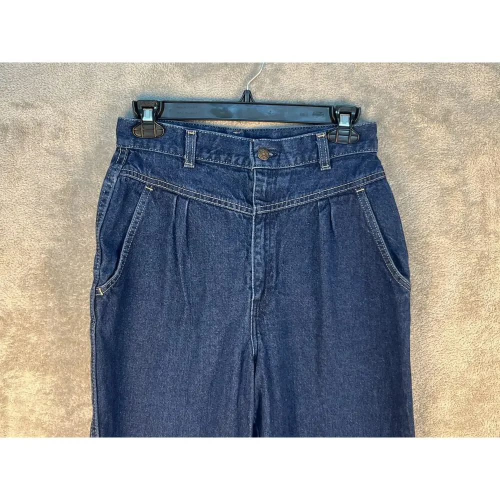 Vintage Levi's Brown Tab Jeans Size 11/26 High Rise Tapered Waist Workwear